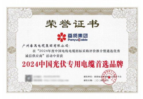 番禺電纜集團(tuán)再創(chuàng)輝煌 四項(xiàng)殊榮彰顯品牌實(shí)力與知識(shí)產(chǎn)權(quán)服務(wù)價(jià)值